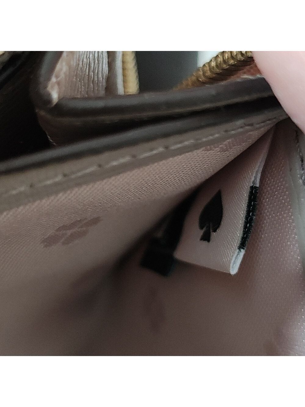 KATE SPADE Baby Pink Pebbled Leather Zippered Wallet - Picture 12 of 12